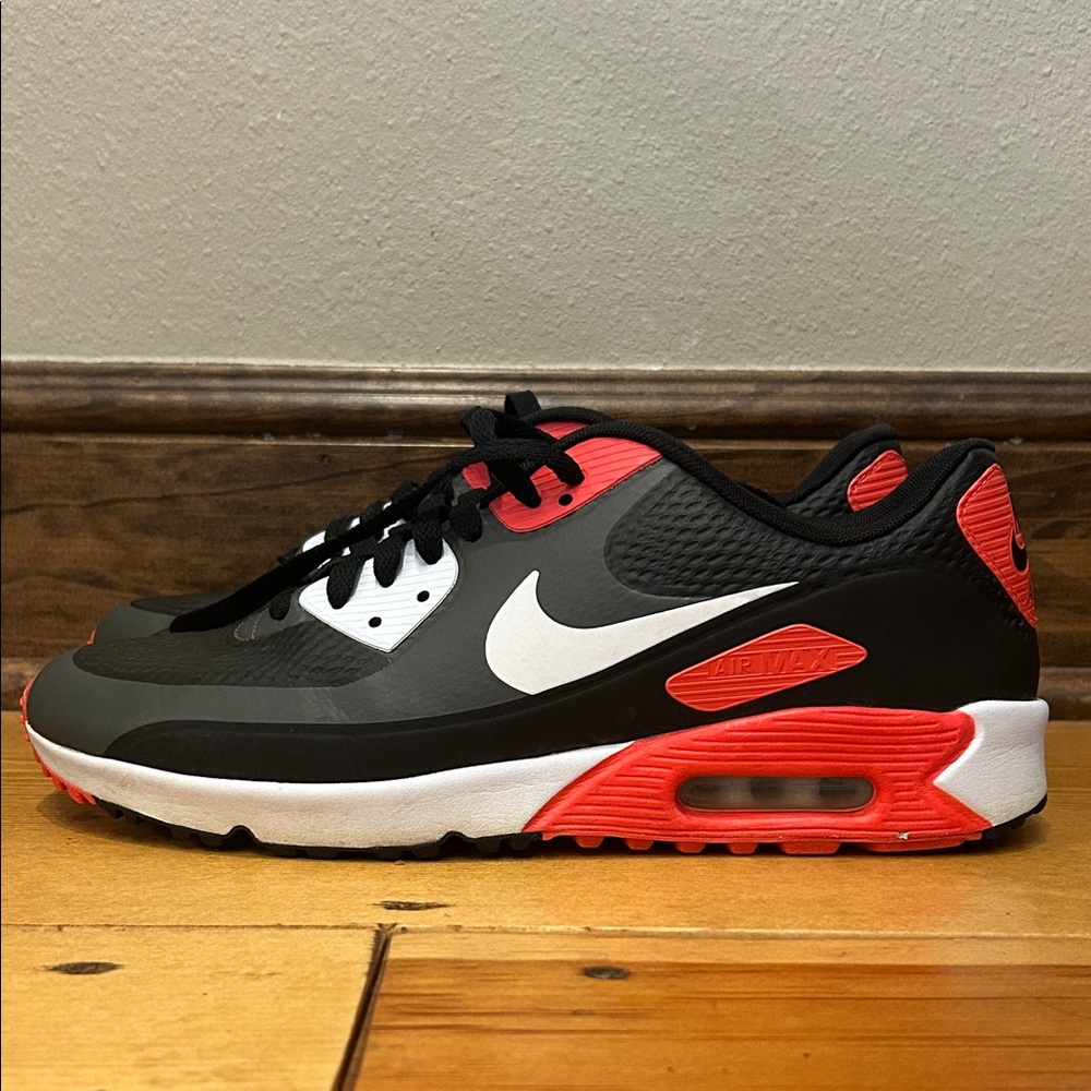 Nike Black and Red Air Max Shoes
